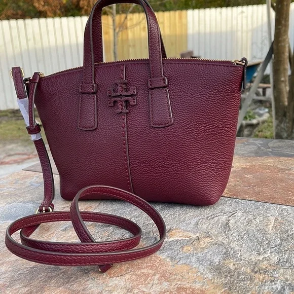 Tory Burch McGraw Mini Leather Satchel - Picture 4 of 9